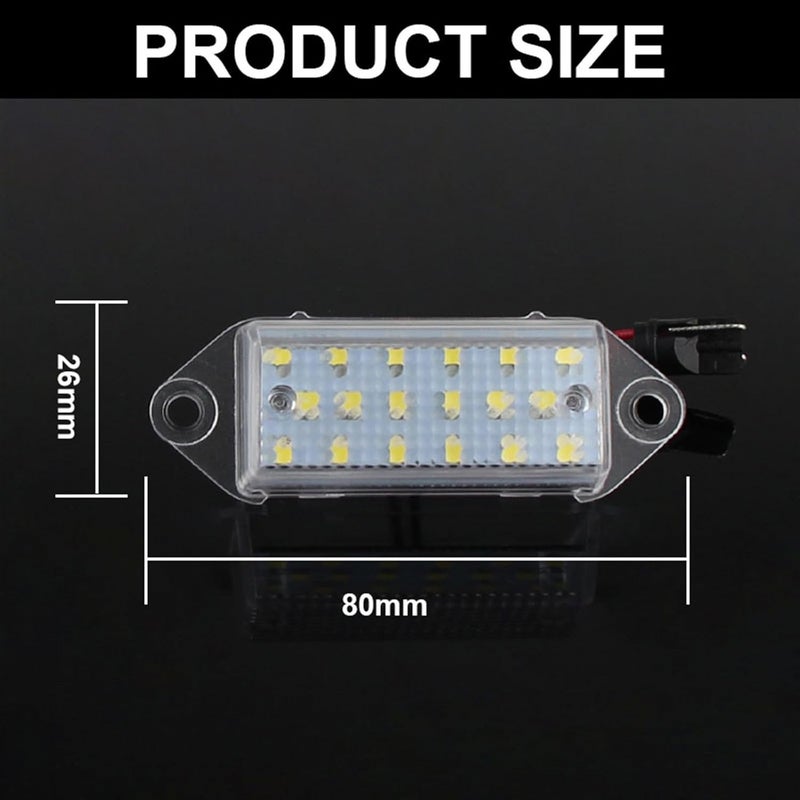 Vuzmode 2X 12V White SMD License Plate Light for Mitsubishi Lancer - Image 5
