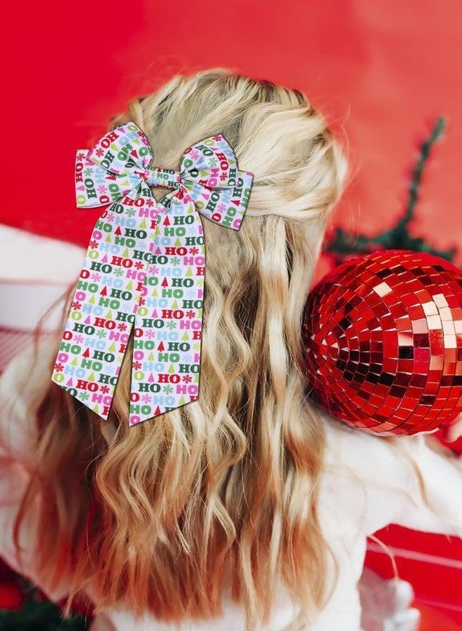 BSJELL Christmas Hair Bow for Women Girls Xmas Tree Bows Hair Clips Snowflake Red Plaid Hair Bows Christmas Party Decorations Ugly Sweater Outfit Accessories Gifts - Image 5