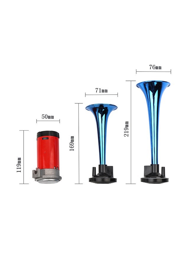 NIBEMINENT Super Loud Dual Tone Auto Car Air Horn Set  - Image 2