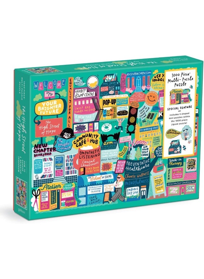 The High Street of Hope 1000 Piece Multi-Puzzle Puzzle  - Image 1