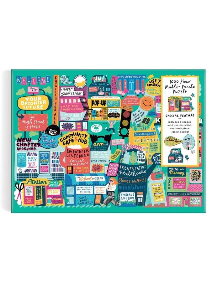 The High Street of Hope 1000 Piece Multi-Puzzle Puzzle  - Image 2
