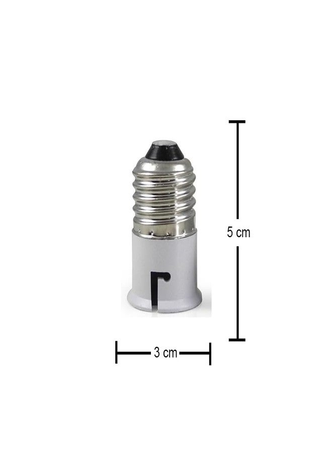 EVEHANGER حامل مصباح LED بلاستيكي بقاعدة لولبية من EVEHANGER E27 إلى B22 | محول لمبة إضاءة LED هالوجين CFL | محول قاعدة المصباح (عبوة من 50 قطعة) - Image 5