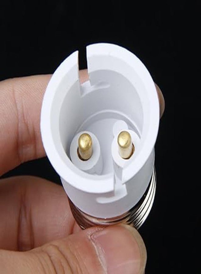 EVEHANGER حامل مصباح LED بلاستيكي بقاعدة لولبية من EVEHANGER E27 إلى B22 | محول لمبة إضاءة LED هالوجين CFL | محول قاعدة المصباح (عبوة من 50 قطعة) - Image 4