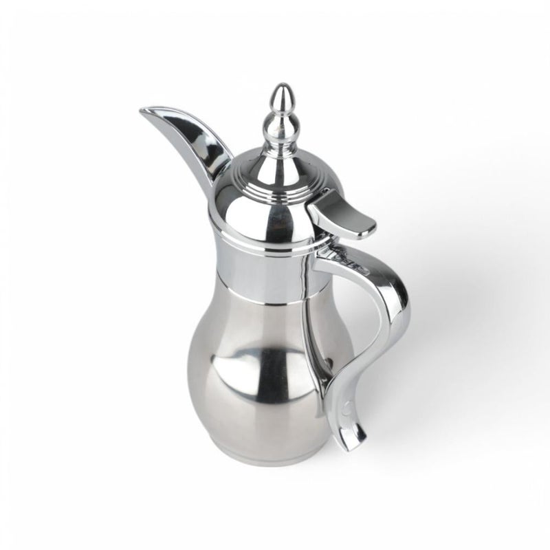 سوليتير إبريق قهوة عربي من سولتر – سعة ٠.٣ لتر، فضي من الفولاذ المقاوم للصدأ، أنيق للزينة والمناسبات مثل الأعراس وديكور المنزل - Image 3