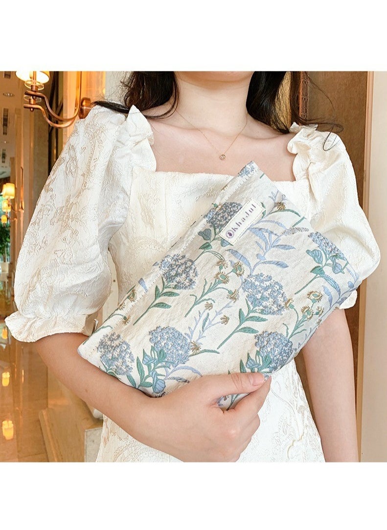 KHAJUL - Zipper Printed Cosmetic Bag, Used to Store Cosmetics, Skin Care Products, Bathroom Supplies, Nail Polish Storage and Other Beauty Essentials, Travel Bag 26*19*15cm - Image 1