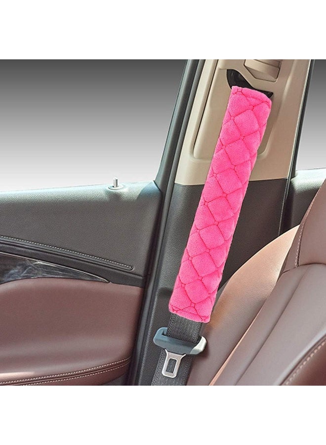 surpassme Car Seat Belt Pads Cover, 2 Pack Seat Belt Shoulder Strap Covers Protector to Release Stress to Your Neck and Shoulder for a Safety Driving (Pink) - Image 2