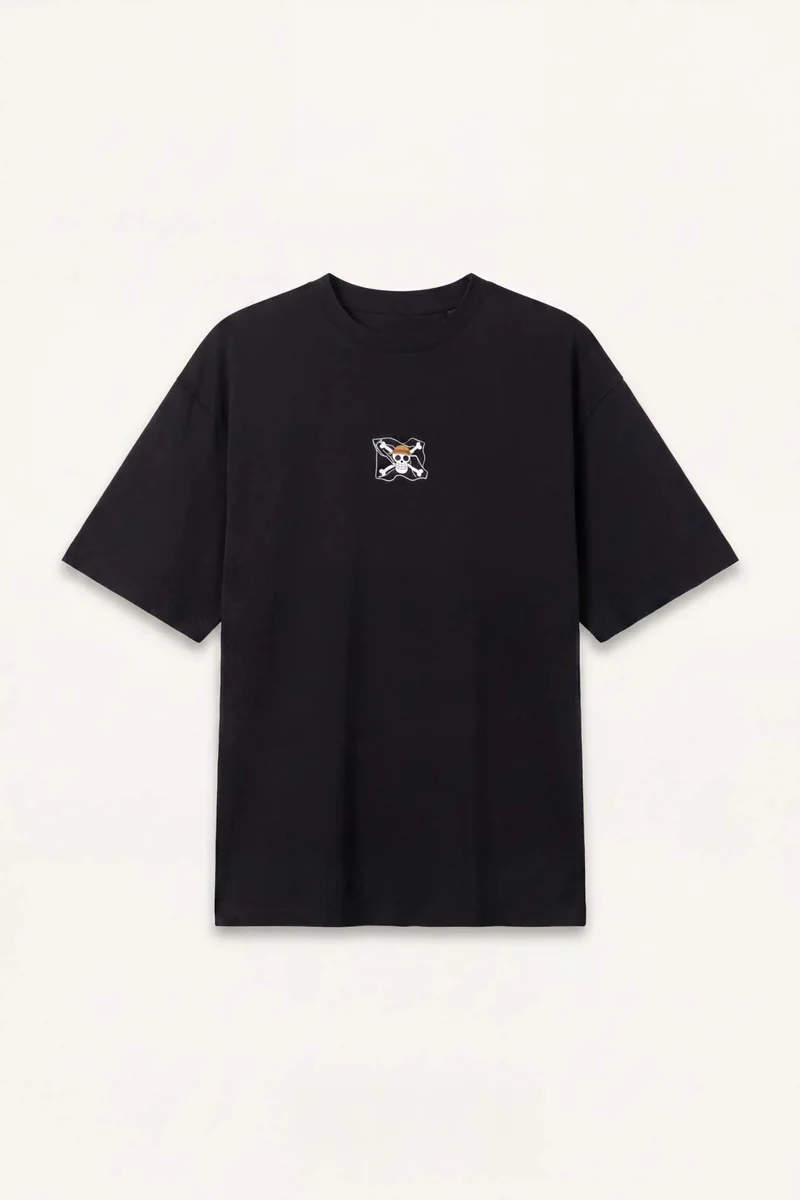 ديفاكتو One Piece Boxy Fit Printed Short Sleeve T-Shirt