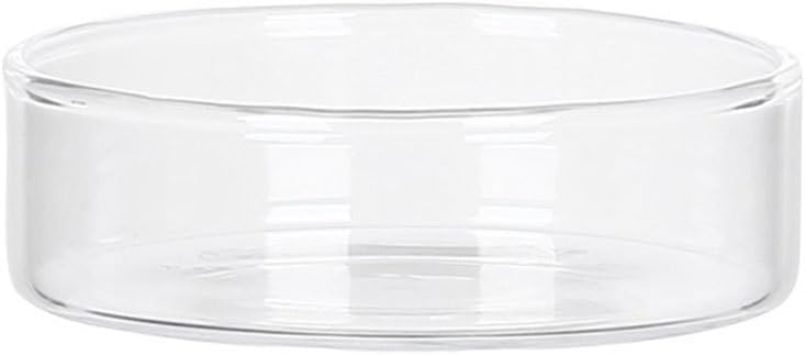 OSALADI Mini Glass Bowls Prep Serving Candy Dishes Cake Plate Ice Cream Cup Reptile Feeding Dish Tray for Kitchen Dessert Dips Sauces Condiments Transparent 88X88X26CM UFU5211T25E17V - Image 1