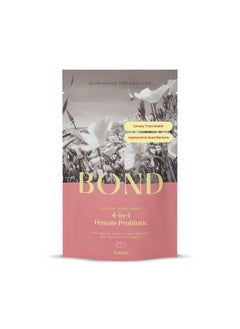 BOND 4-in-1 Female Probiotic - Vaginal Probiotics for Women - Womens Probiotic Supplement - with Cranberry Fruit Powder, Immune-Boosting Proteins, Probiotic Blend & PreforPro Prebiotic