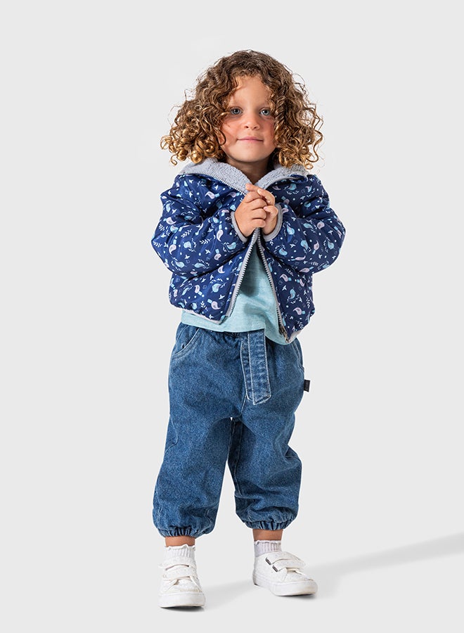 OWNKIDS Baby Girl Water Proof & Fur Double Face Jacket - Image 2