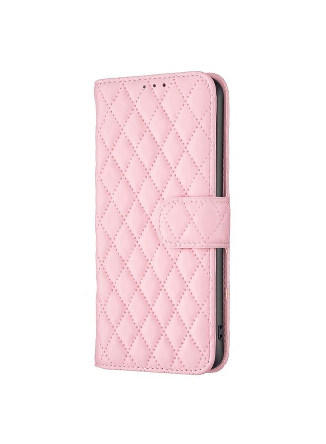 S-TOP Case For Samsung Galaxy A24 4G Diamond Lattice Wallet Leather Flip Phone Case - Image 2