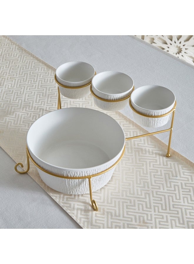 Home Box Celtic 4-Piece Bowl Set with Stand 23 x 23 x 10 cm - Image 2