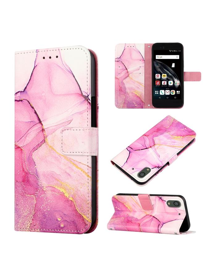 S-TOP Case For Fujitsu Arrows Be F-04K PT003 Marble Pattern Flip Leather Phone Case - Image 1