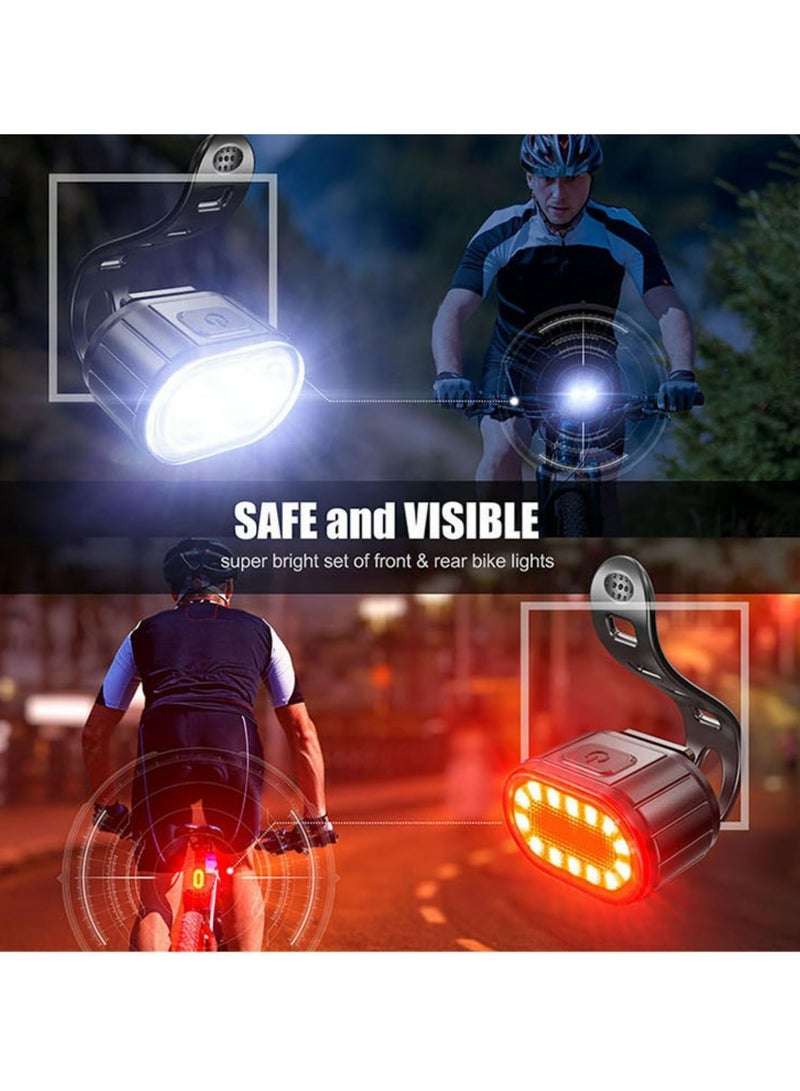 Halamine Bike Lights Set, USB Rechargeable,Cycling Light Set,IPX6 Waterproof,mountain bike light set long battery - Image 4
