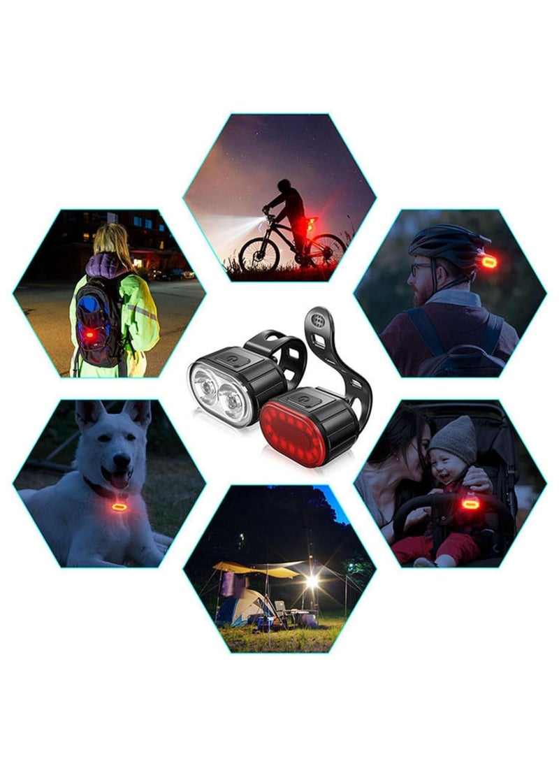 Halamine - Bike Lights Set, USB Rechargeable - Image 1