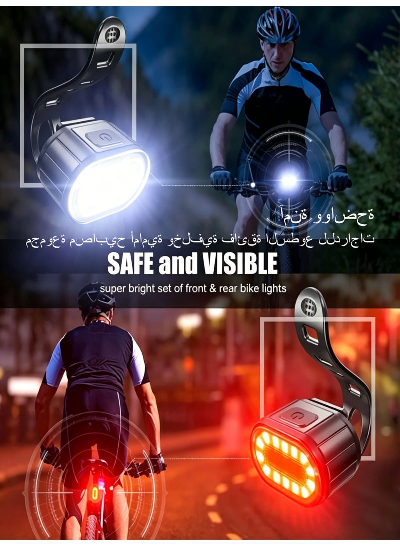 Halamine Bike Lights Set, USB Rechargeable – IPX6 Waterproof, Long Battery Life for Mountain Bikes - Image 5