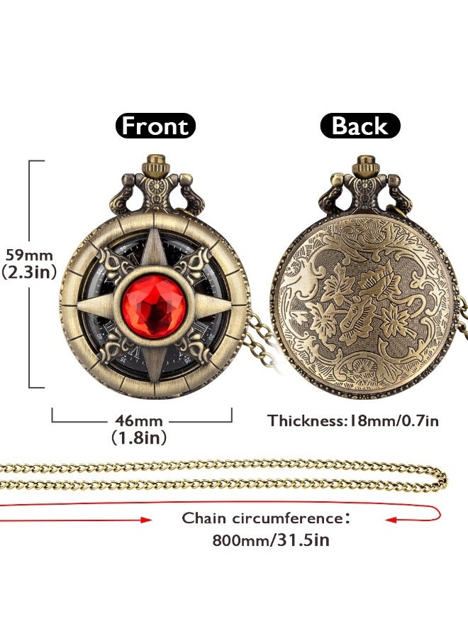 KUYING New Retro Flip Pendant Commemorative Watch 