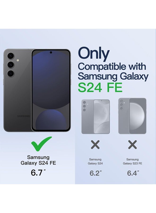 Samsung Galaxy S24 FE Case with Camera Lens Protector, [MagSafe Compatible][Anti-Scratch][Anti-Drop][Shockproof][Yellowing Resistant] Protective Electroplated Durable TPU Magnetic Samsung S24 FE Case for Women Men, Black  - Image 2