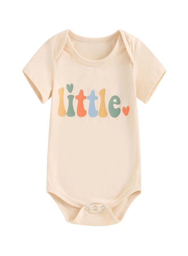 Muspeczenith Sibling Matching Outfits Big Middle Little Sibling Shirt (Little, 0-3 Months) - Image 1