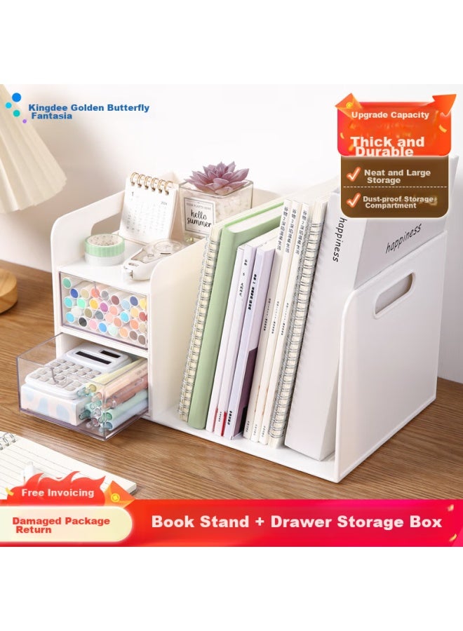 Kingdee Desktop Storage Shelf Simple File Book Desktop Storage Shelf Desk Storage Shelf Office Desk File Shelf Layered Shelf Wjgl5104-b - Image 1