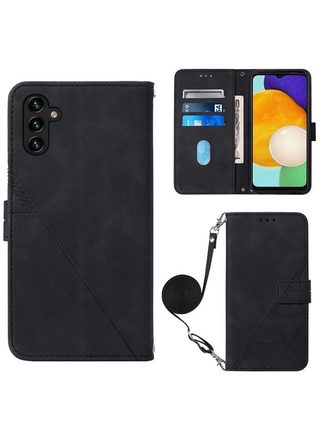 S-TOP Case For Samsung Galaxy A54 5G Crossbody 3D Embossed Flip Leather Phone Case - Image 1