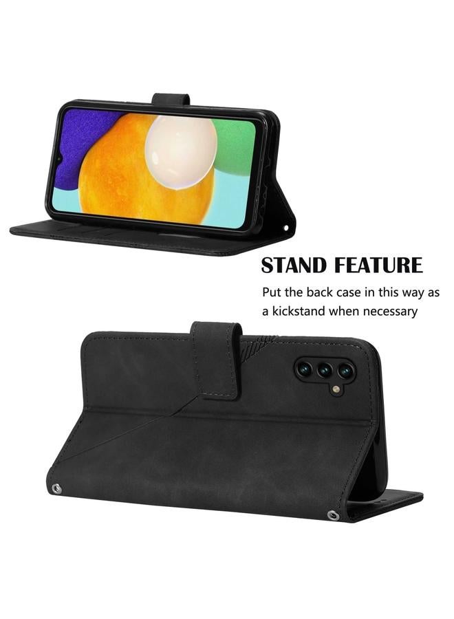 S-TOP Case For Samsung Galaxy A54 5G Crossbody 3D Embossed Flip Leather Phone Case - Image 5