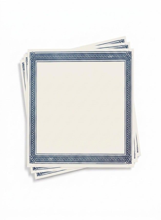 بيبر دايركت ورق شهادات PaperDirect Elite Standard، ذو حواف زرقاء، مقاس 8.5 × 11 بوصة، وزن 28 رطلاً، ورق شهادات وجوائز، 100 ورقة، مناسب للمدارس والعمل والدبلومات وشهادات التقدير. - Image 1