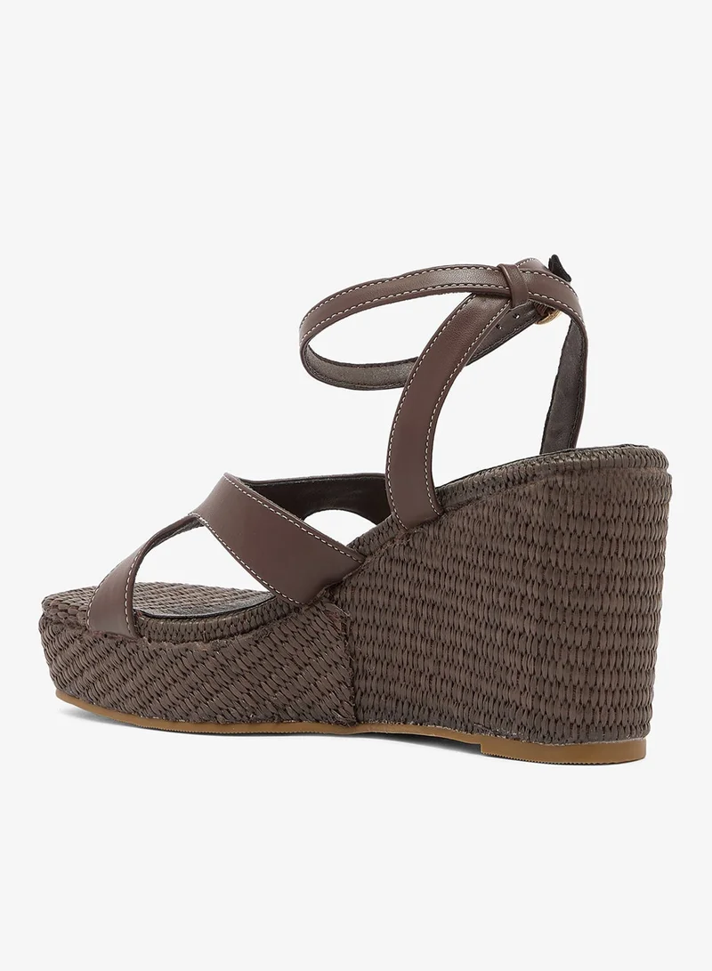 London Rebel CHOC PU Yara Ankle Strap High-Heel Sandals for Women | Best Price UAE