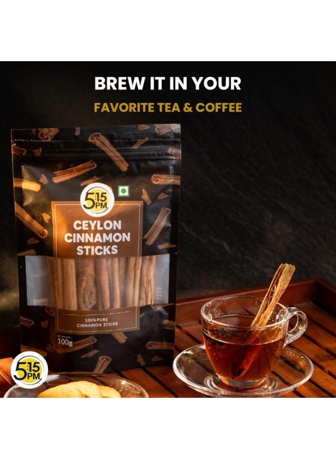 5:15PM Ceylon Cinnamon Sticks 100gm | SriLankan Dalchini Sticks | World's Finest Ceylon Cinnamon Quills - Genuine Source Certification - Image 5