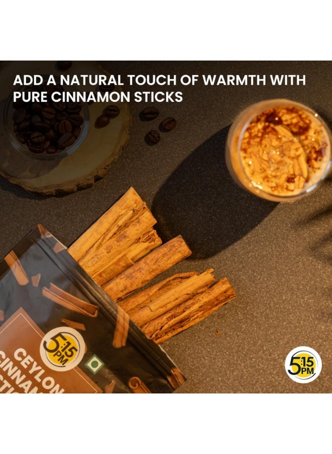 5:15PM Ceylon Cinnamon Sticks 100gm | SriLankan Dalchini Sticks | World's Finest Ceylon Cinnamon Quills - Genuine Source Certification - Image 4