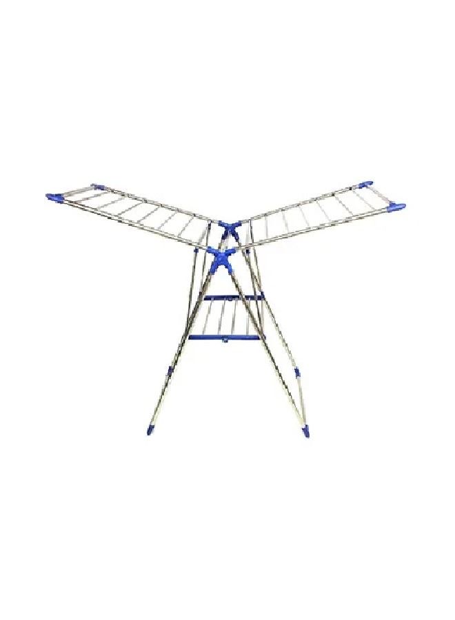 Clothes Dryer Rack White & Blue 108x62cm - Image 4