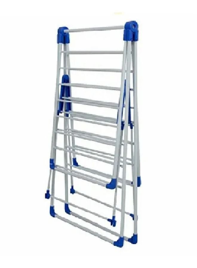 Clothes Dryer Rack White & Blue 108x62cm - Image 1