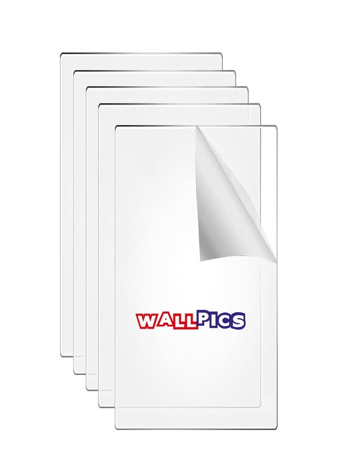 wallpics لوح أكريليك شفاف من Wallpics، سمك 1 مم، زجاج شبكي شفاف للأعمال الفنية والحرفية (14 × 18 بوصة - قطعتان) - Image 1