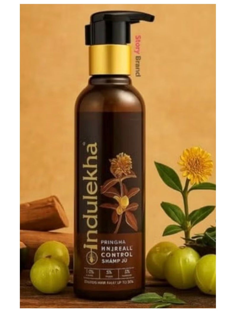 Bringha Shampoo, Proprietary Ayurvedic Medicine For Hair Fall, Free From Parabens, Synthetic Dyes And Synthetic Perfume, 180ml