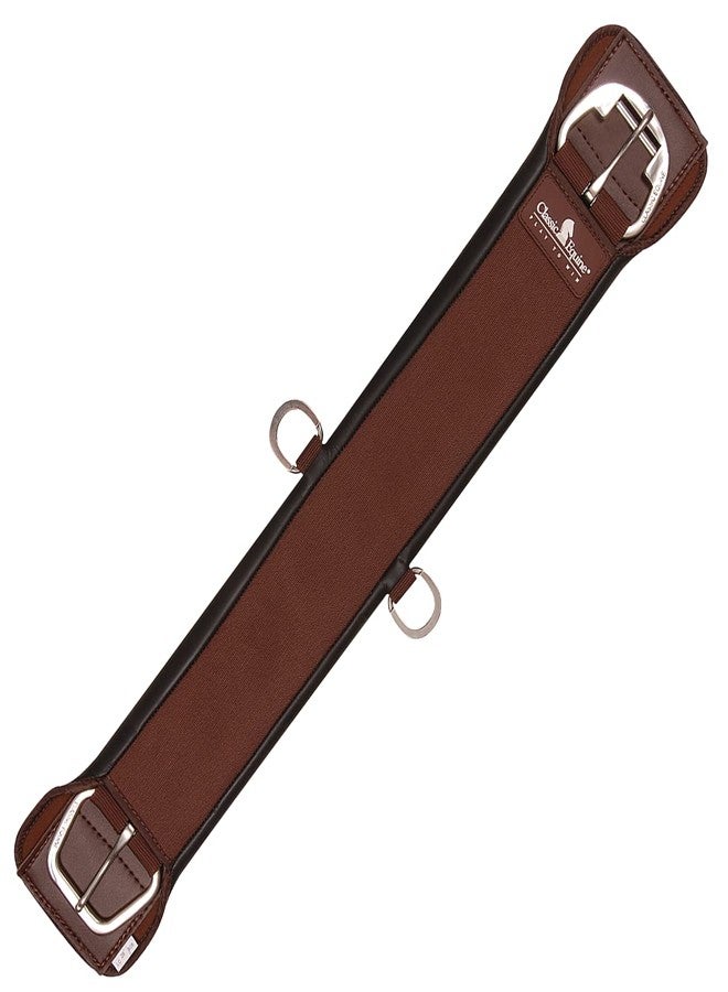 Classic Equine Feather Flex Straight Cinch, Color: Brown, Size: 36 (FFSCBR36)