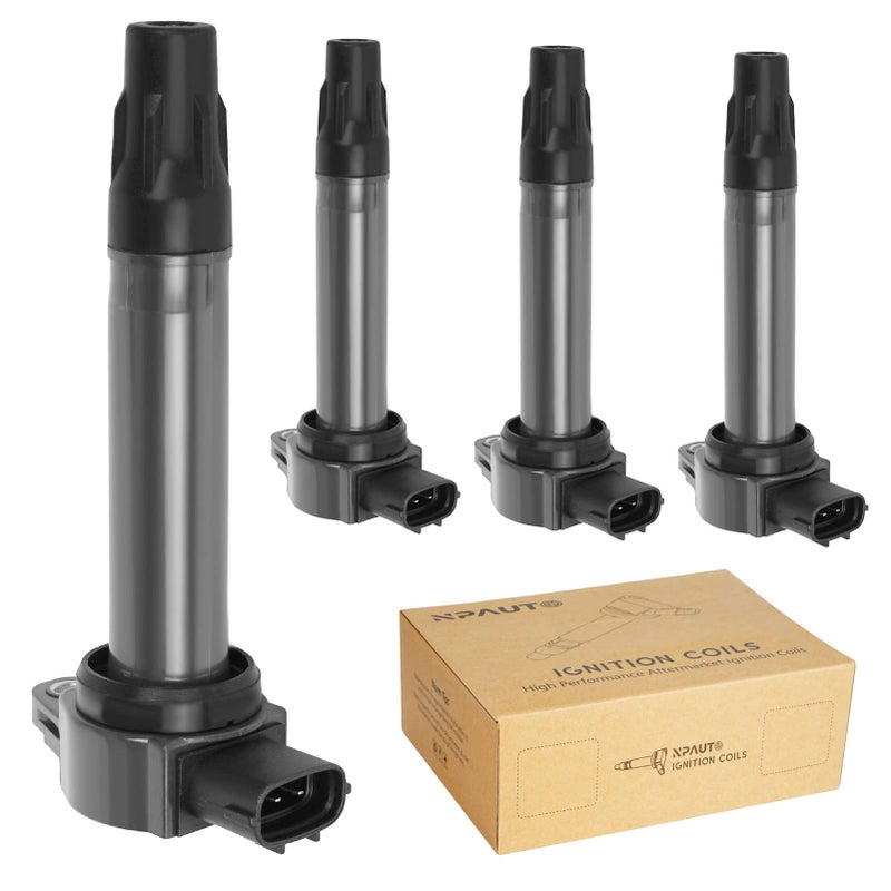 NPAUTO Ignition Coil Pack compatible with 20 24 30 20072016 Mitsubishi Outlander Sport Lancer 2007 2008 2009 2010 2011 2012 2013 2014 2015 2016 L4 20L 24L V6 30L UF559 UF589 Set of 4