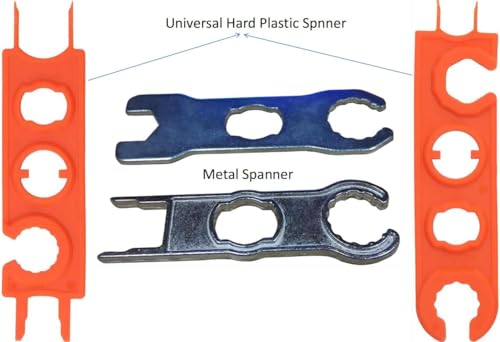 Sunway Solar Panel Connector Tool Works For Different Solar Connectors Assembly and Disassembly,Metal Spanner Wrenches Crimping Tool For Solar PV System Extension Cable Wire Kit-2Pairs - Image 3