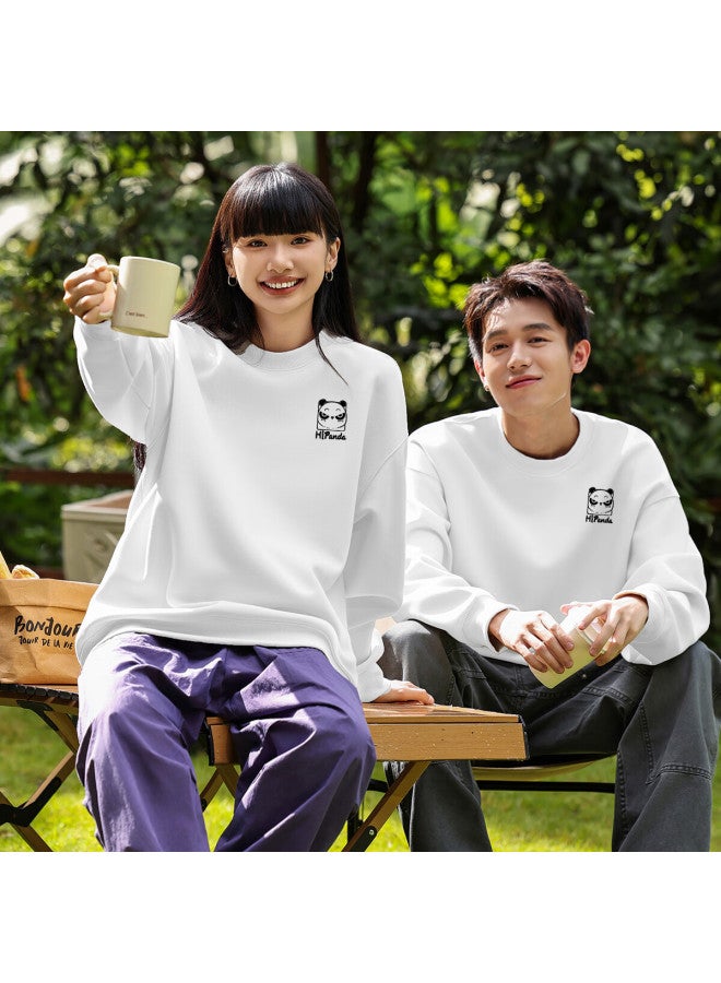 Hipanda Sweatshirt For Men, Autumn Nine-grid Puzzle Print Couple Style Trendy Loose Fashionable Jacket, White, Size M - Image 2