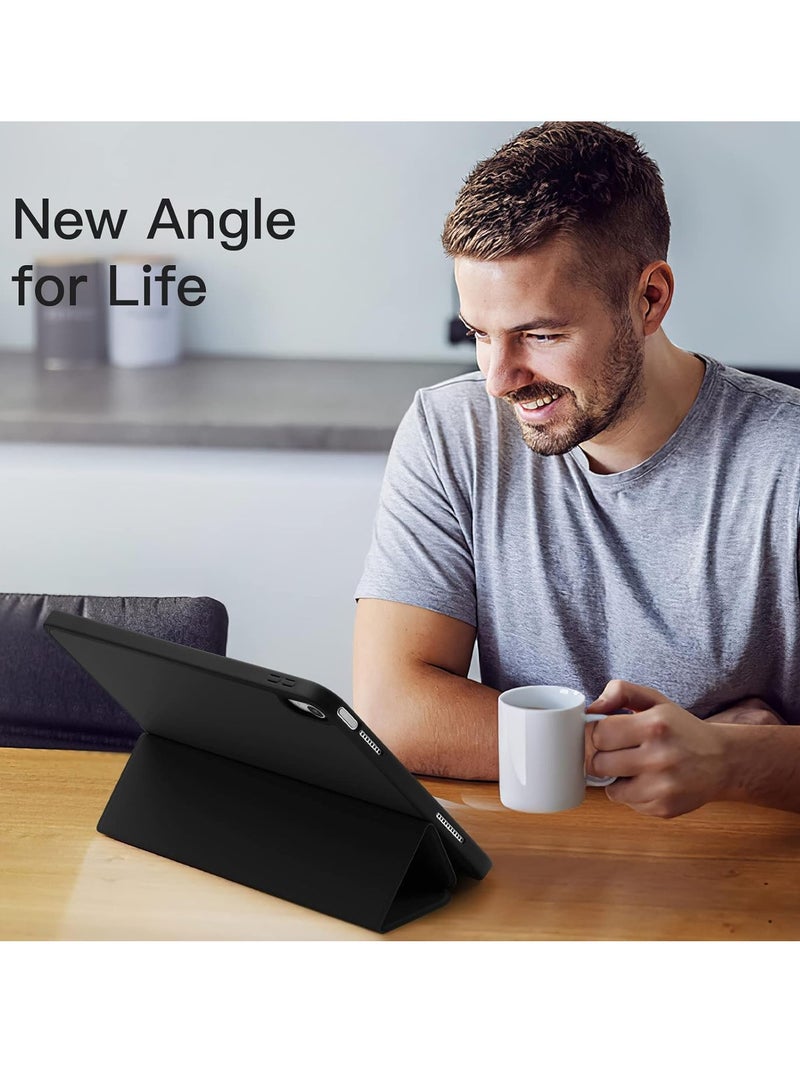 DUSALA Compatible with iPad 10th Generation Case 10.9 Inch 2022, Slim Trifold Stand Protective Cover with Pencil Holder, Soft TPU Back, Auto Sleep/Wake Function, Lightweight, Durable, and Easy to Carry - Image 5