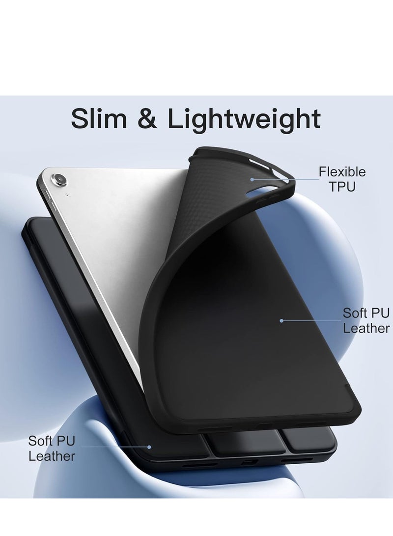 DUSALA Compatible with iPad 10th Generation Case 10.9 Inch 2022, Slim Trifold Stand Protective Cover with Pencil Holder, Soft TPU Back, Auto Sleep/Wake Function, Lightweight, Durable, and Easy to Carry - Image 3