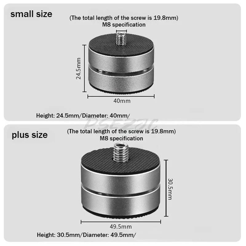 4pcs Speaker Shock-Absorbing Foot Nail Tripod Amplifier Foot Audiophile CD Player Bracket Anti Slip Shock-Absorbing Foot Pad(Gold,Large) - Image 2