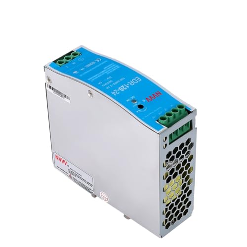 NVVV EDR-120-24 120W 24VDC 5Amp Industrial DIN Rail Power Supplies (24V 120W), Silver - Image 5