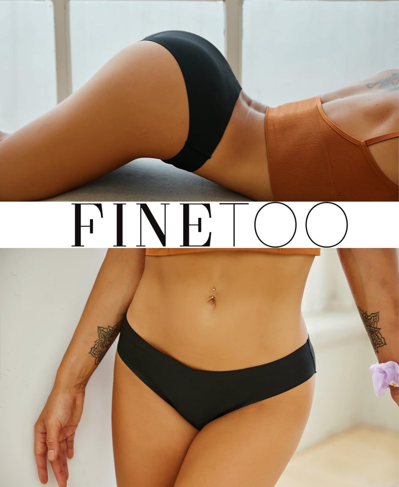 FINETOO 6 Pack Womenâ€™s Seamless Hipster Underwear No Show Panties Invisibles Briefs Soft Stretch Bikini Underwears XS-XXL(M) - Image 4