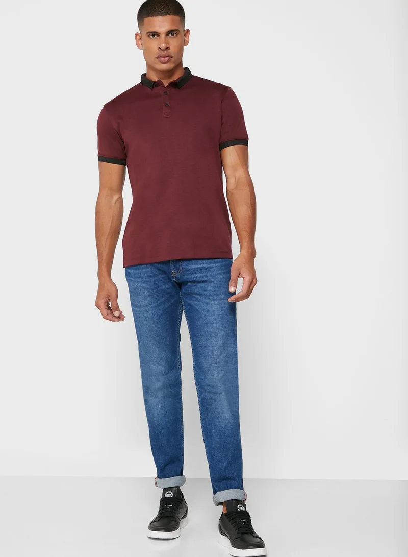 Mast & Harbour Contrast Edge Polo