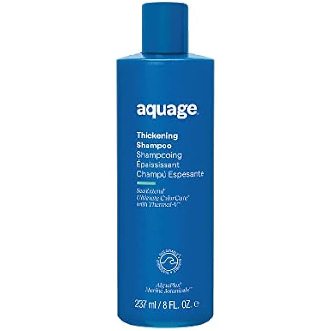 Aquage SEAEXTEND THICKENING SHAMPOO - THERMAL-V TECHNOLOGY SEALS HEAT OUT, PREVENTS HAIRCOLOR FADE AND THERMAL STYLING DAMAGE, 8 OZ - Image 1