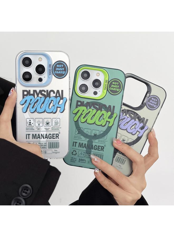 S-TOP Case For iPhone 13 Pro Max English Label Double-sided Frosted Magsafe Phone Case - Image 2