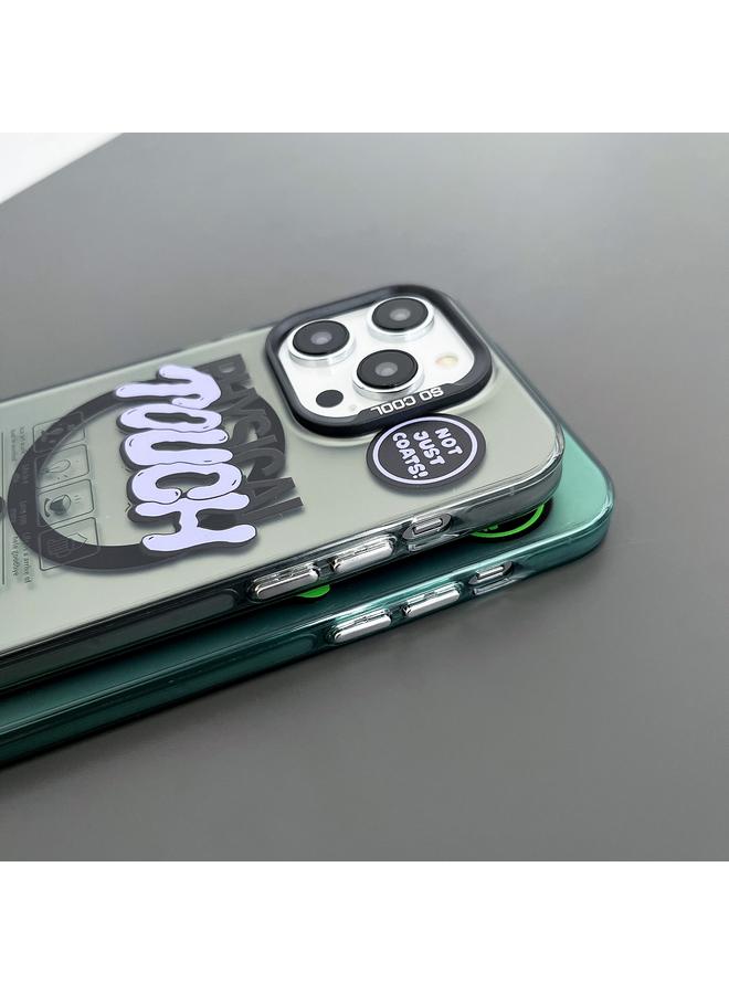 S-TOP Case For iPhone 13 Pro Max English Label Double-sided Frosted Magsafe Phone Case - Image 5