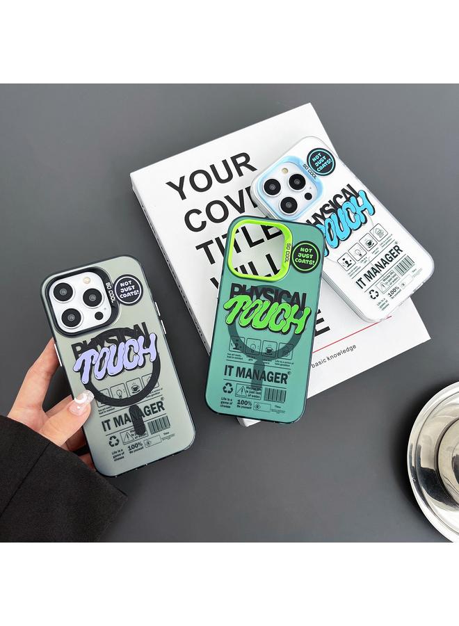 S-TOP Case For iPhone 13 Pro Max English Label Double-sided Frosted Magsafe Phone Case - Image 3