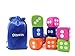 Qidiwin Jumbo EVA Dices Giant Dot EVA Foam Dices for Kids Building BlocksEducationalParty Suppliers 4 Color12PCS - Image 2
