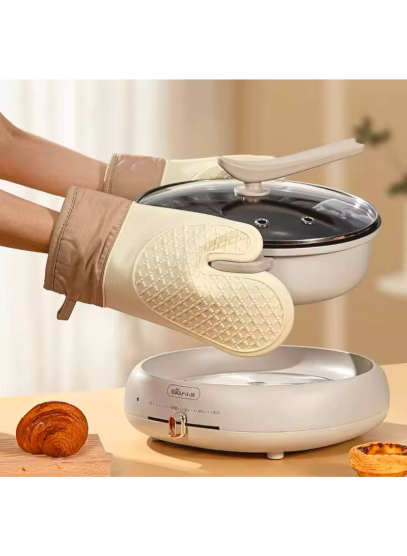 Jumbo Padded Silicone Oven Mitt – Double-Layer Heat Protection Da  - Image 3